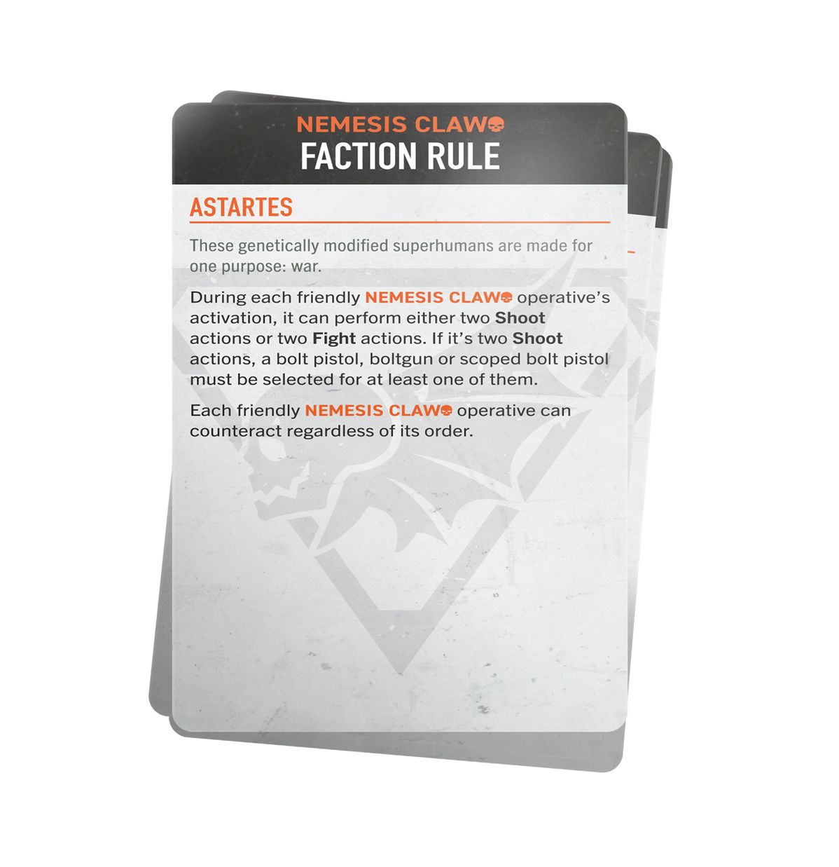 KILL TEAM DATACARDS: NEMESIS CLAW (ENG)