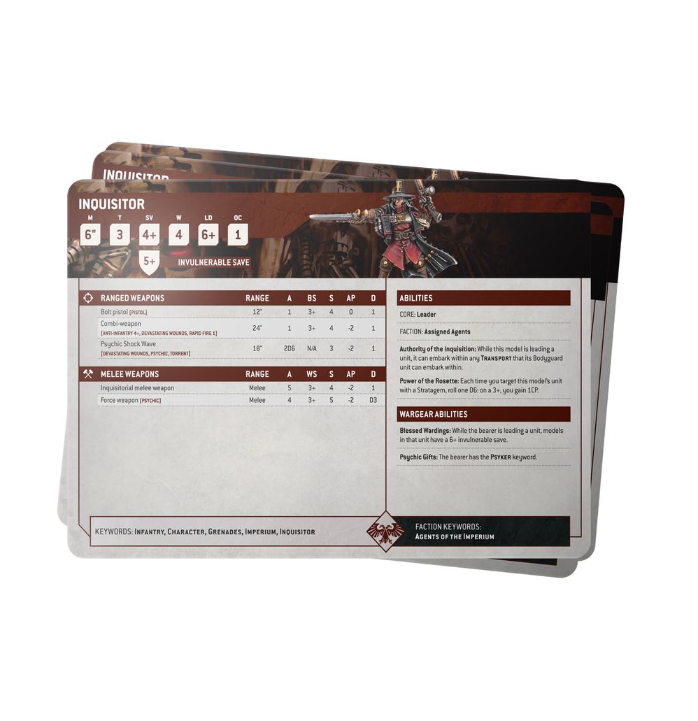 Datasheet Cards: Imperial Agents (Anglais)