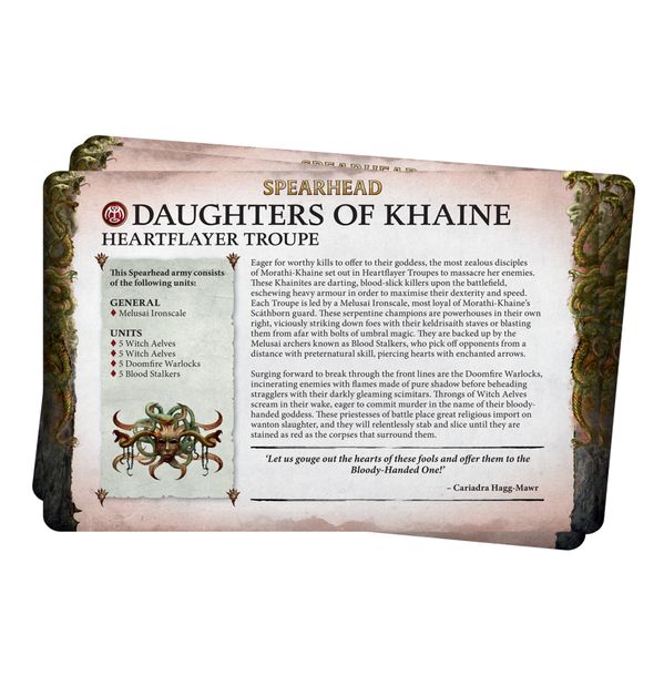 Faction Pack: Daughters of Khaine (Anglais)