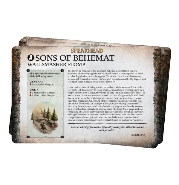 Faction Pack: Sons of Behemat (Anglais)