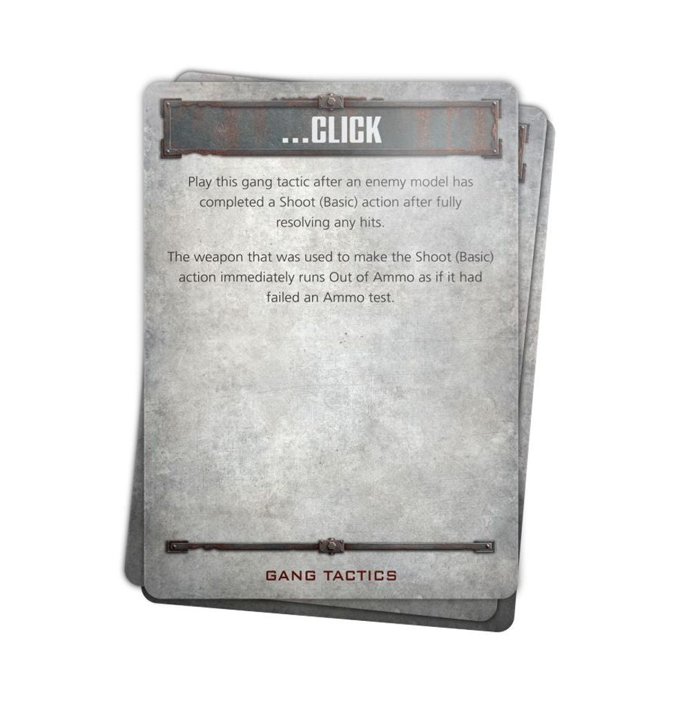 Necromunda: Core Gang Tactics Cards (Anglais)