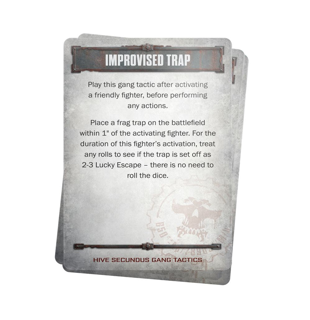 NECROMUNDA: HIVE SECUNDUS TACTICS CARDS