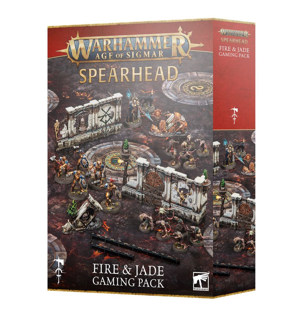 Warhammer Age of Sigmar: Spearhead – Fire & Jade Gaming Pack (Anglais)