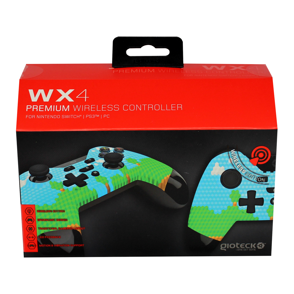 Gioteck - Manette sans fil premium WX4 Edition "Aventure" pour Nintendo Switch, PS3 et PC