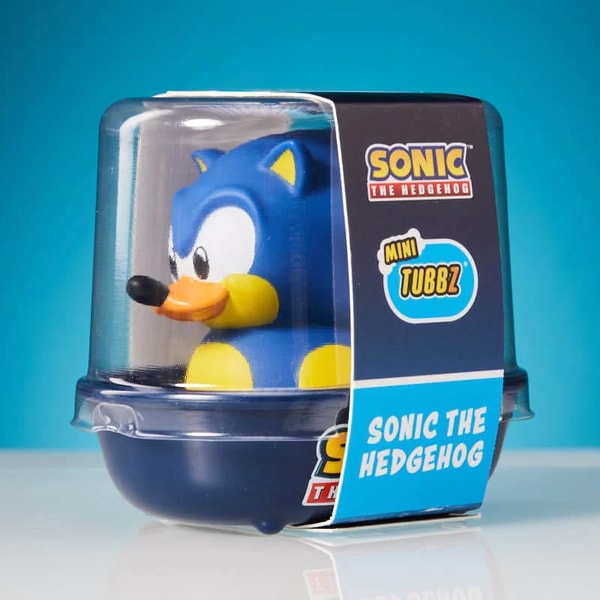 Numskull - Mini TUBBZ Canard de bain - Sonic le Hérisson - Sonic (Édition baignoire)