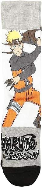 Naruto Shippuden - Pack de 3 paires de chaussettes pour homme Naruto (Taille 43-46)