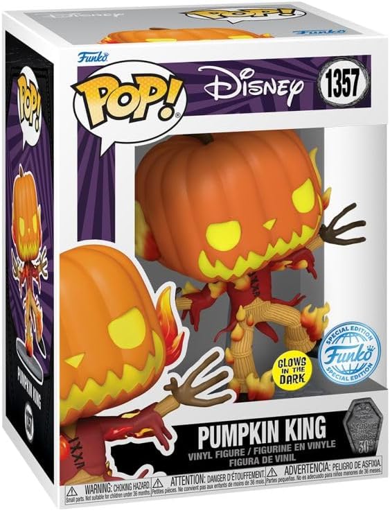 Funko Pop! Disney: The Nightmare Before Christmas 30th Anniversary - Pumpkin King (Glows in the Dark) - Special Edition