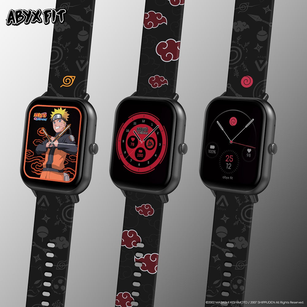 Abyx Fit - Bracelet universel Naruto Shippuden - Akatsuki 20mm pour montre connectée