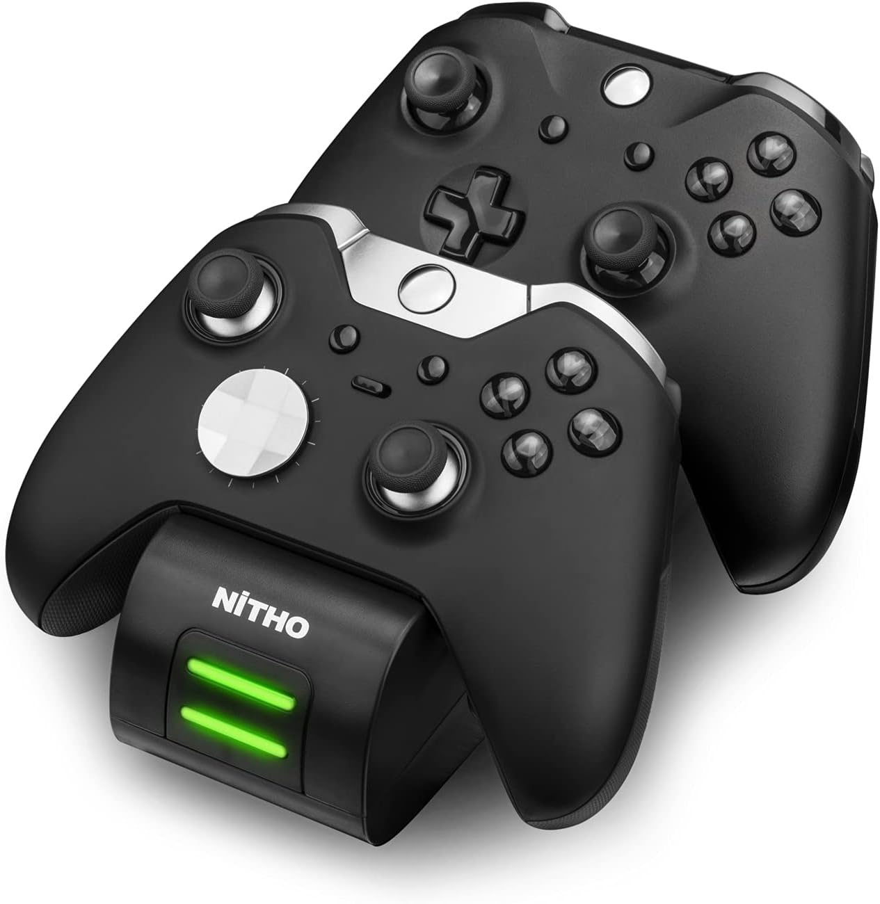 Nitho - Chargeur double noir pour manettes Xbox One