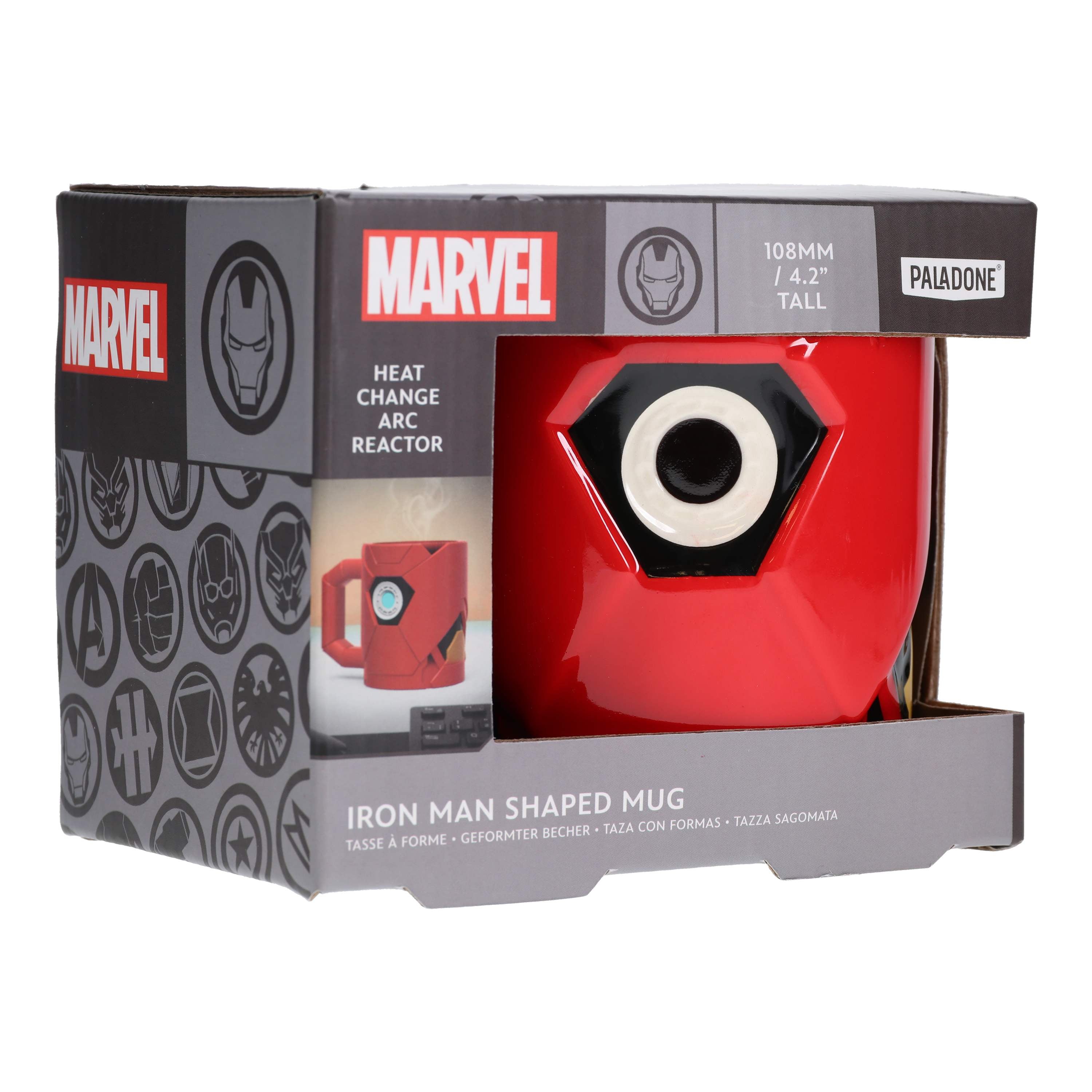 Marvel - Mug 3D Armure d'Iron Man avec Réacteur Arc thermoréactif 500ml