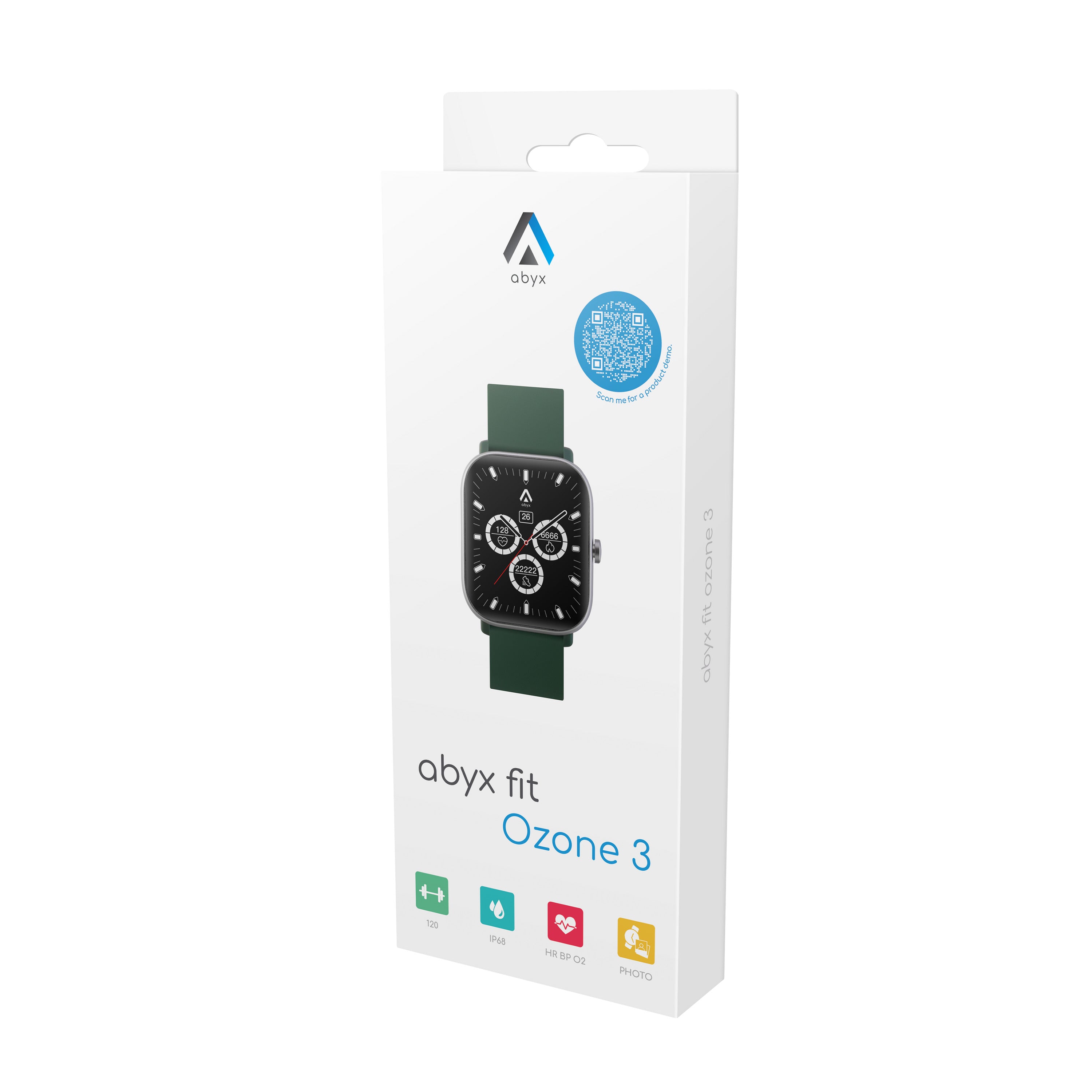 Abyx Fit - Ozone 3 - Montre connectée - Verte