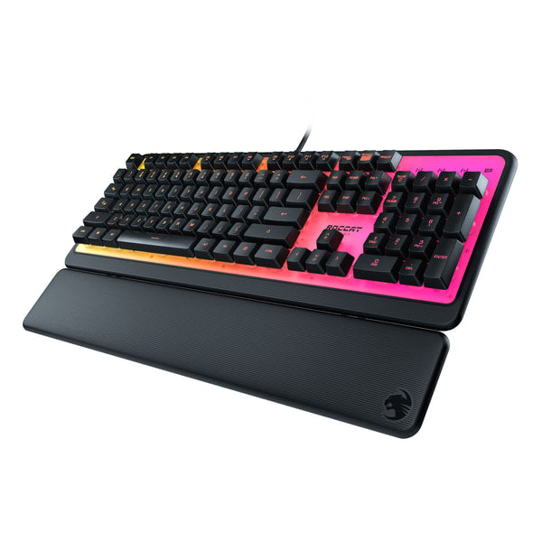 Roccat - Clavier de jeu à membrane Magma avec éclairage RGB - Disposition QWERTY américaine