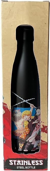 Demon Slayer: Kimetsu no Yaiba - Bouteille d'eau en acier inoxydable Tanjiro et ses amis - 500ml