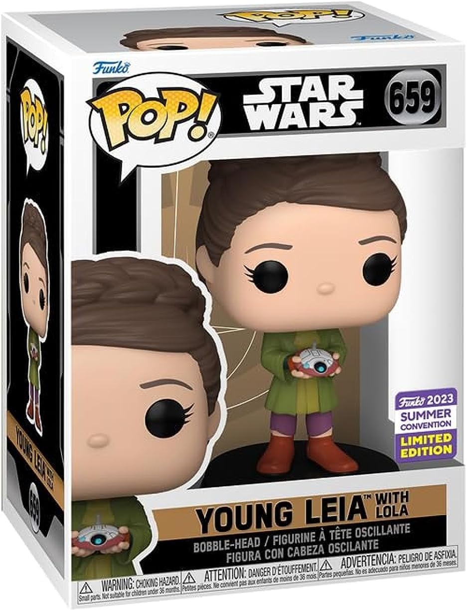 Funko Pop! Star Wars: Obi-Wan Kenoby - Young Leia with Lola - Convention Limited Edition