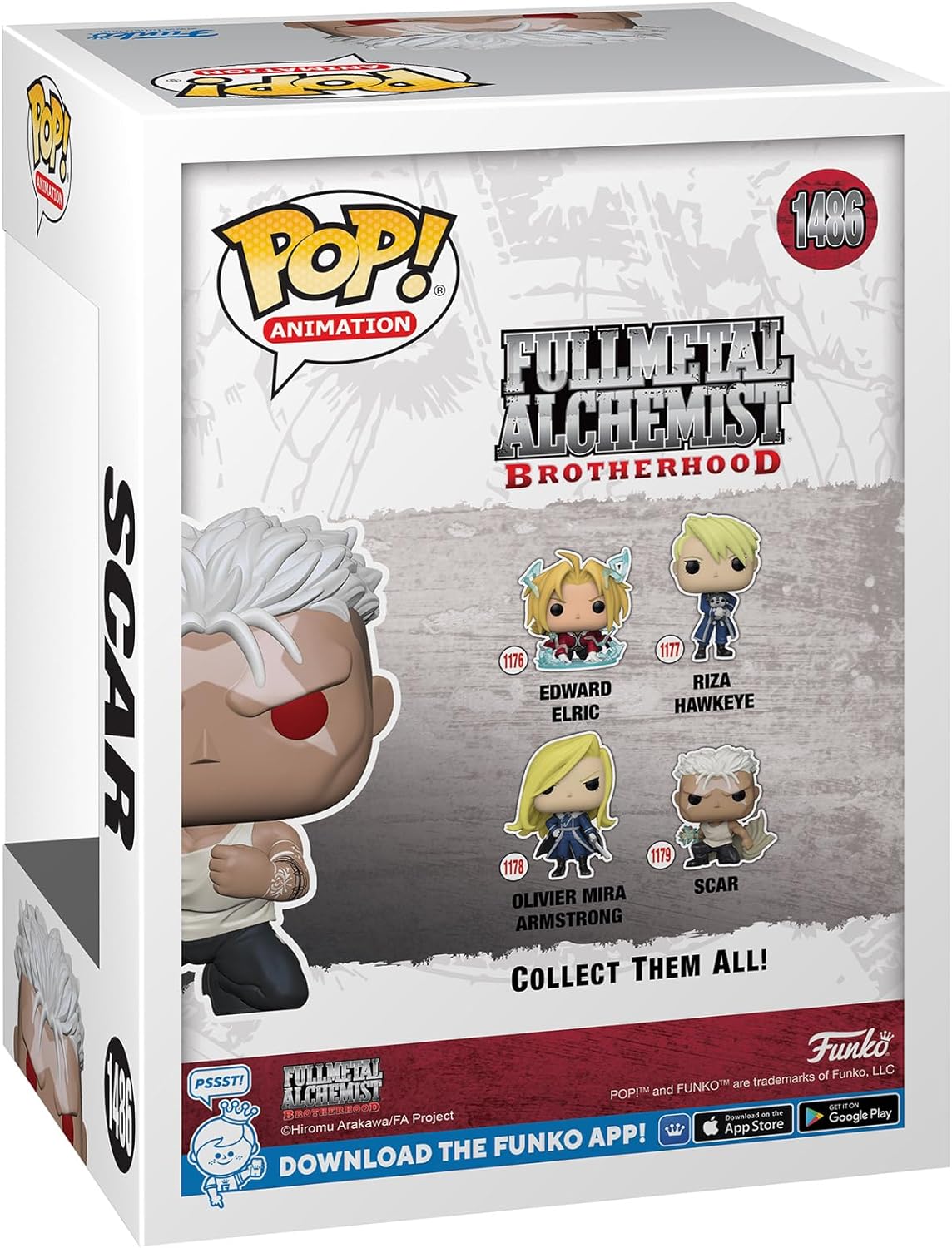 Funko Pop! Animation: Full Metal Alchemist: Brotherhood - Scar (Glows in the Dark) - Special Edition