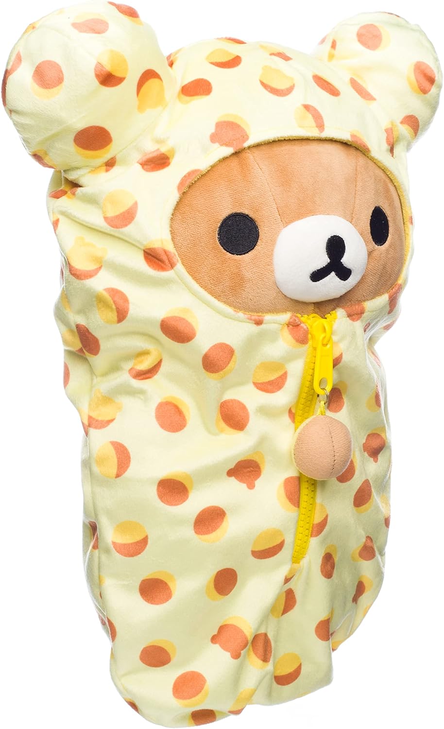 Rilakkuma - Peluche "Sac de couchage à motifs" Medium 38cm