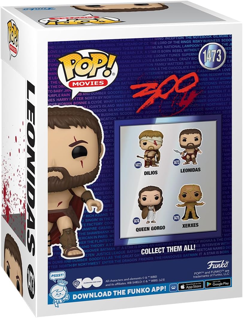 Funko Pop! Movies: 300 - Leonidas (Bloody) - Special Edition