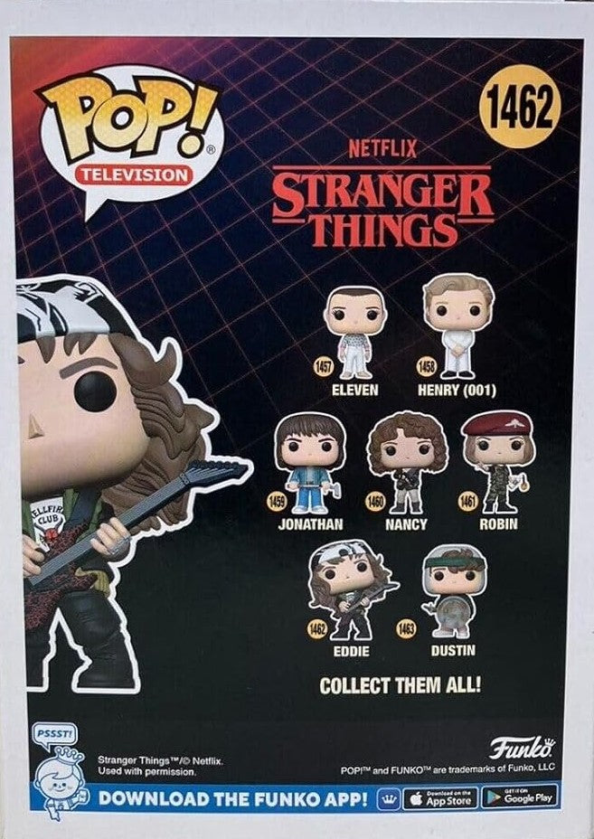 Funko Pop! TV: Stranger Things - Eddie (Hunter) (with Guitar) (Metallic) - Special Edition