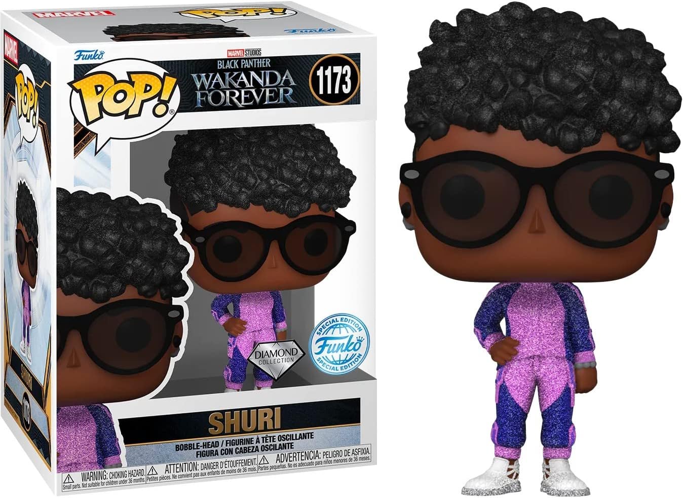 Funko Pop! Marvel: Black Panther: Wakanda Forever - Shuri (Diamond Glitter) - Special Edition