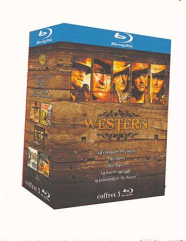 Coffret Western - La conquête de l'Ouest + Pale Rider + Rio Bravo + La horde sauvage + La prisonnière du désert [Blu-ray]