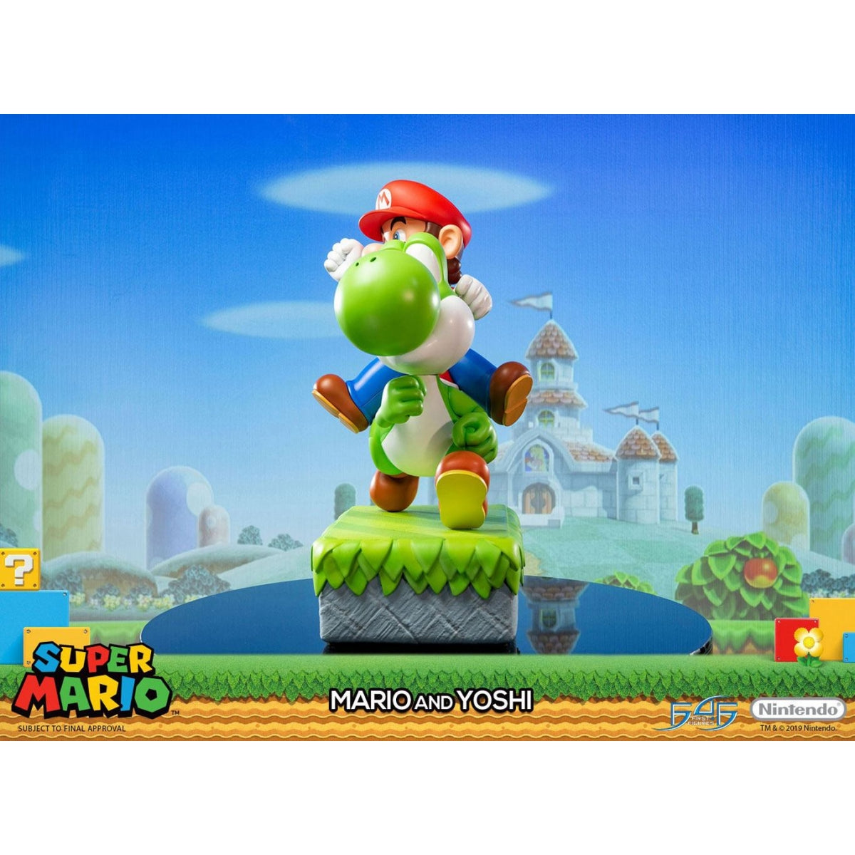 First 4 Figures - Super Mario - Mario et Yoshi Statue Edition Standard 48cm