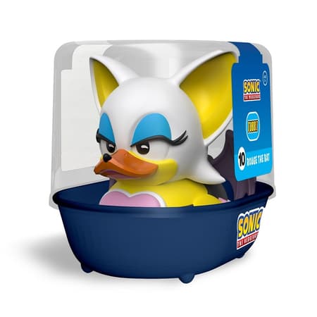 Numskull - TUBBZ Canard de bain - Sonic le Hérisson - Rouge la Chauve-souris (Première Édition) - 9cm