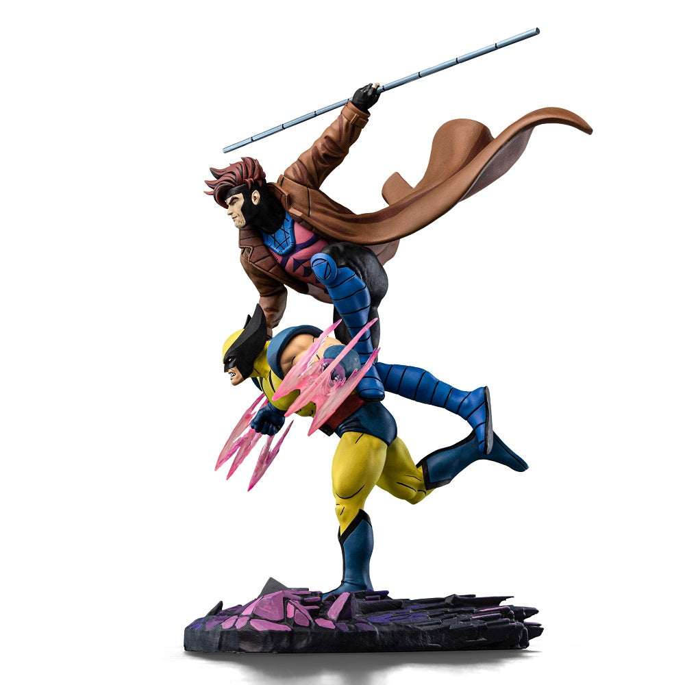 Iron Studios - Deluxe Art Scale 1/10 - Marvel - X-Men ’97 - Gambit et Wolverine Statue 29cm