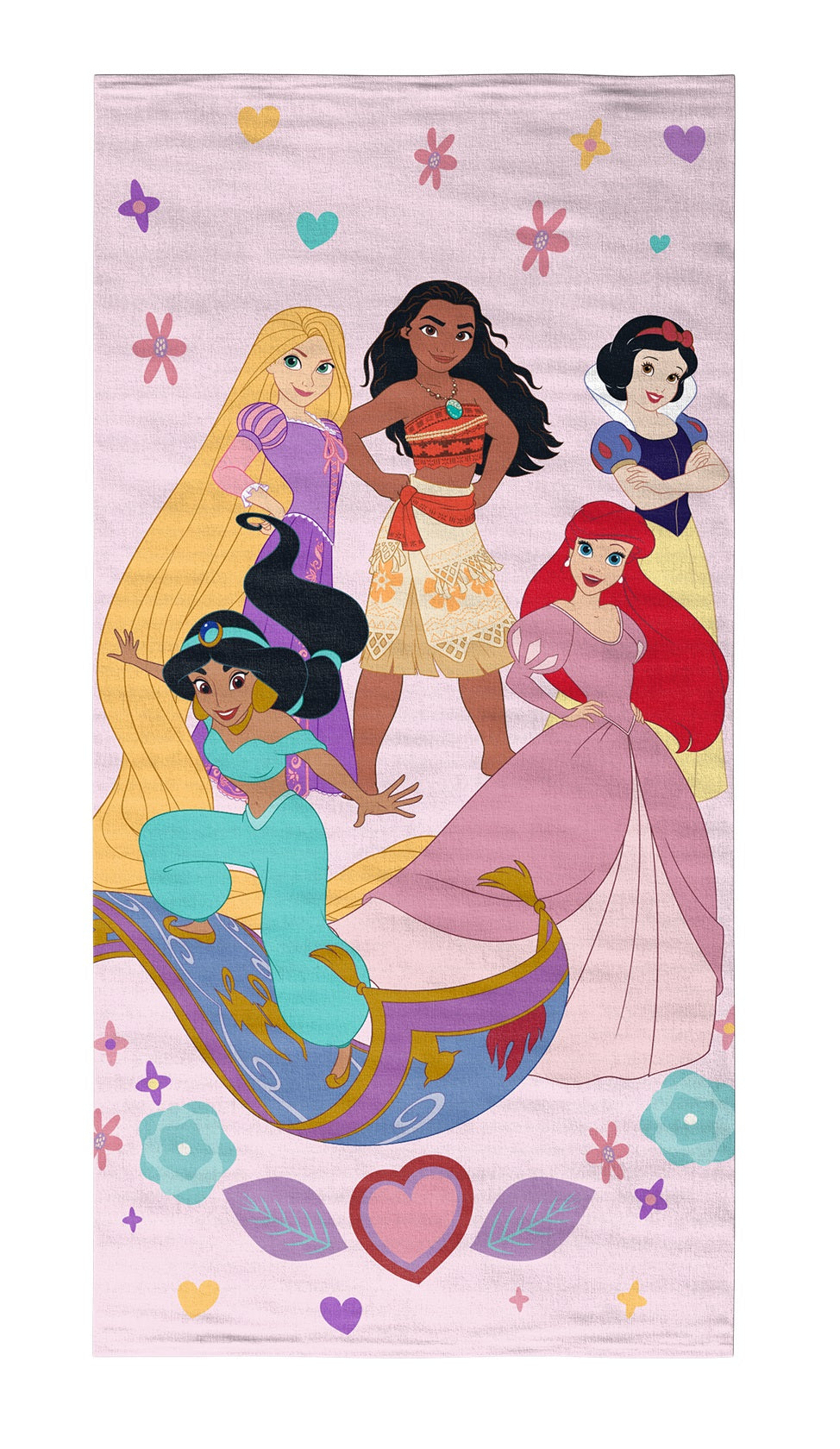 Disney - Serviette de plage en microfibre "Princesses" (140x70cm)