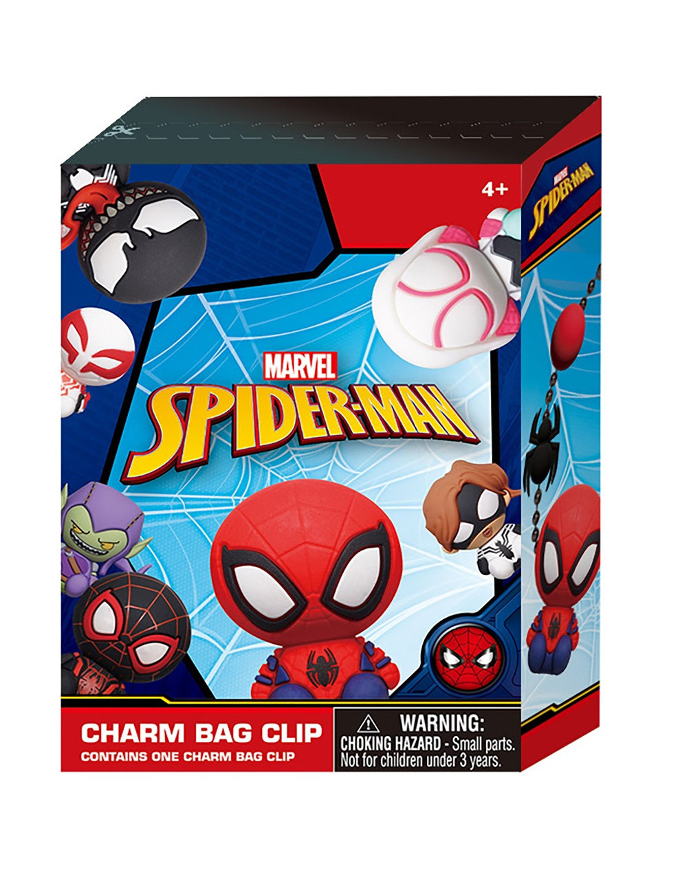 Marvel - Spider-Man - Assortiment en blind box de figurines de sac de collection en mousse (24 pcs)