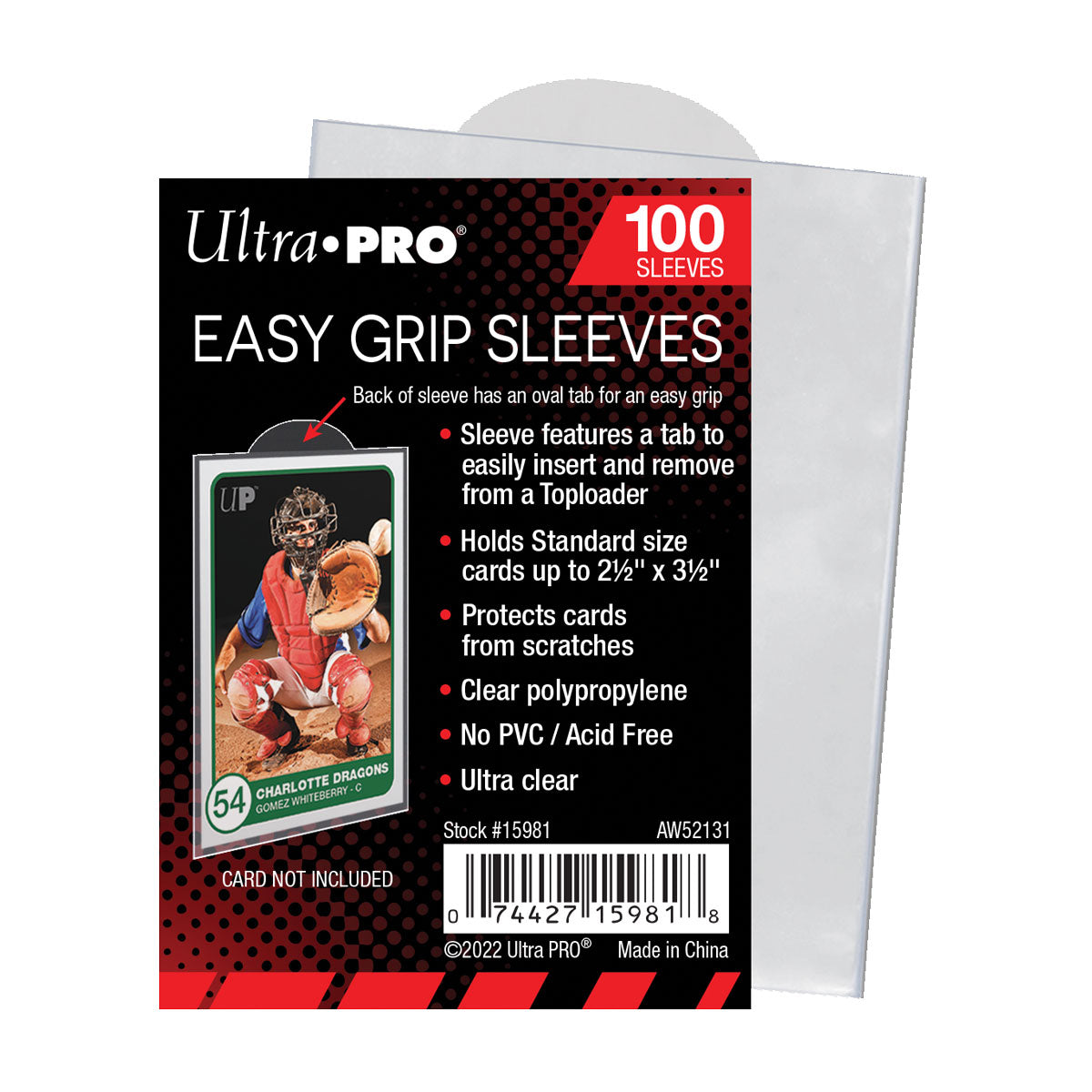 Ultra Pro - Sachet de 100 Easy Grip format standard (100 x 152 mm)