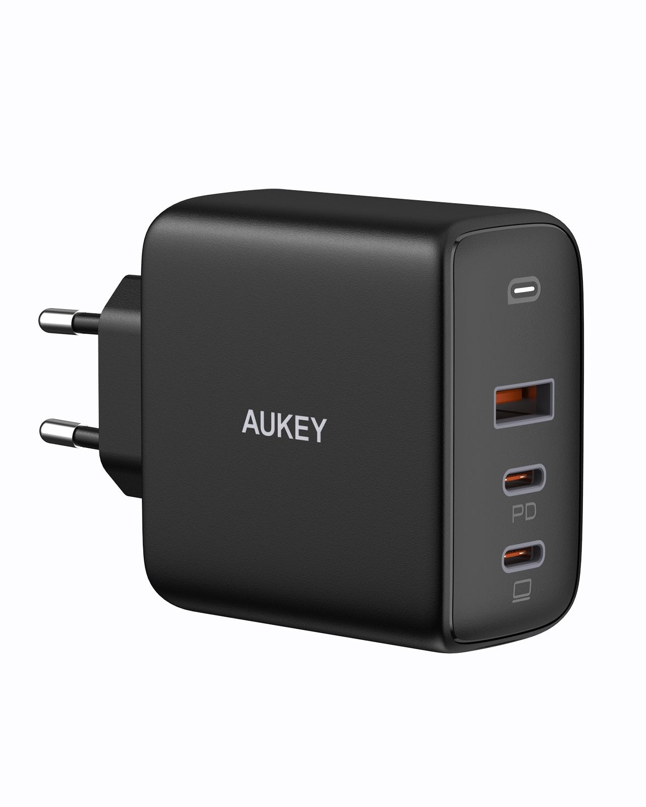 Aukey - Chargeur PD GaN 90W à trois ports PA-B6S Omnia Mix3 + Cable USB-C 100W PD