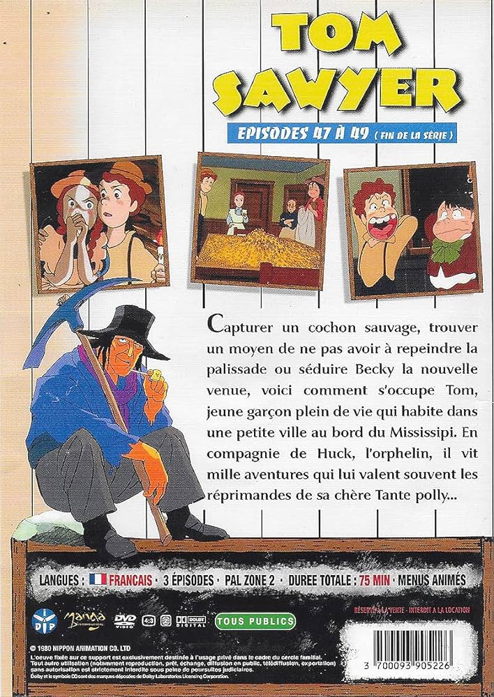 TOM SAWYER VOLUME 16 - EPISODES 47 à 49 [DVD]