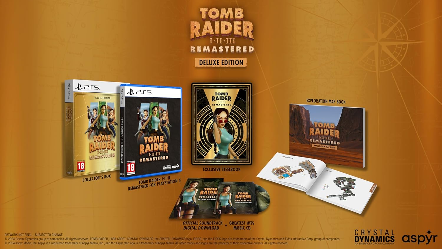 Tomb Raider I-III Remastered starring Lara Croft - Deluxe Edition