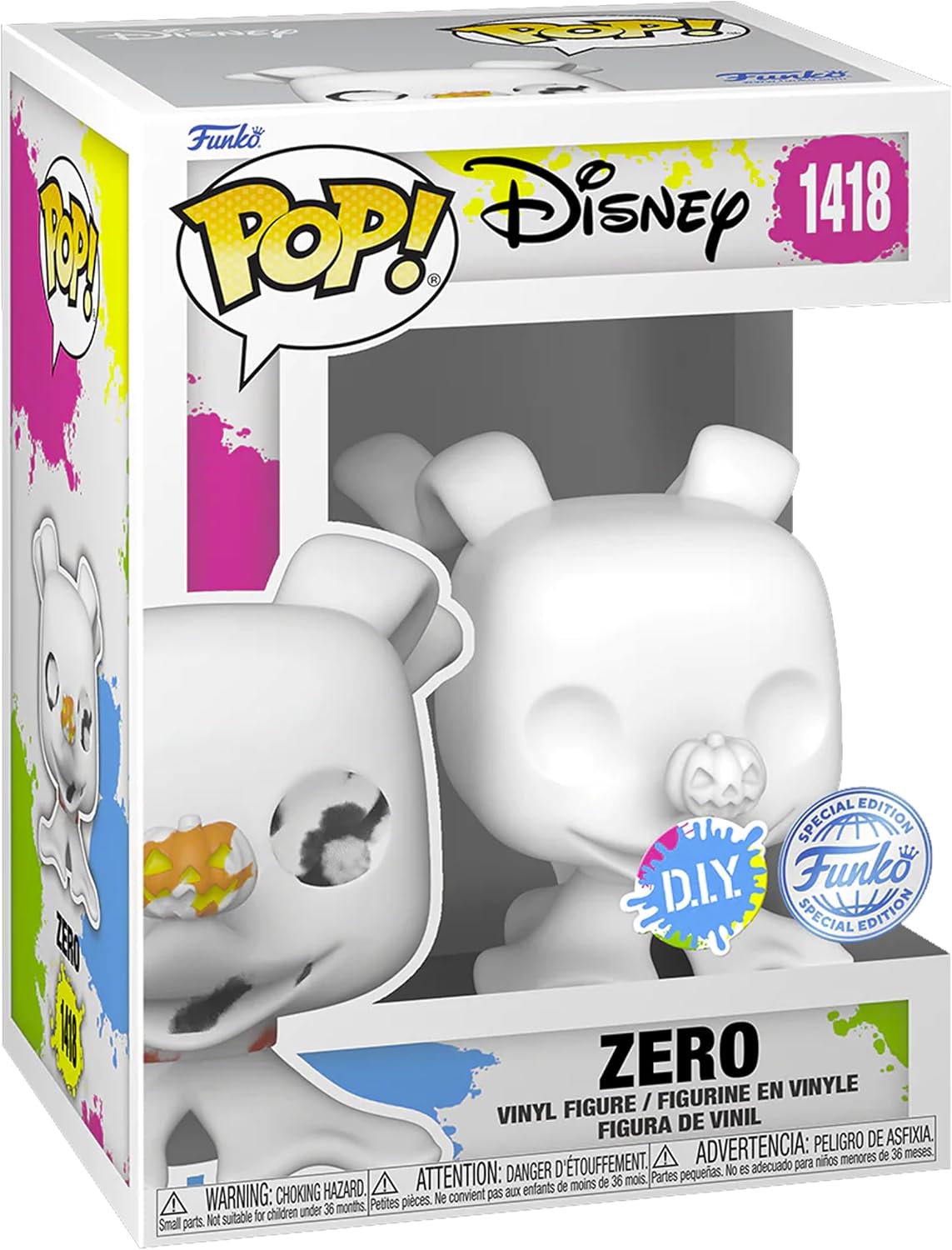 Funko Pop! Disney: The Nightmare Before Christmas - Zero (DIY) (White) - Special Edition