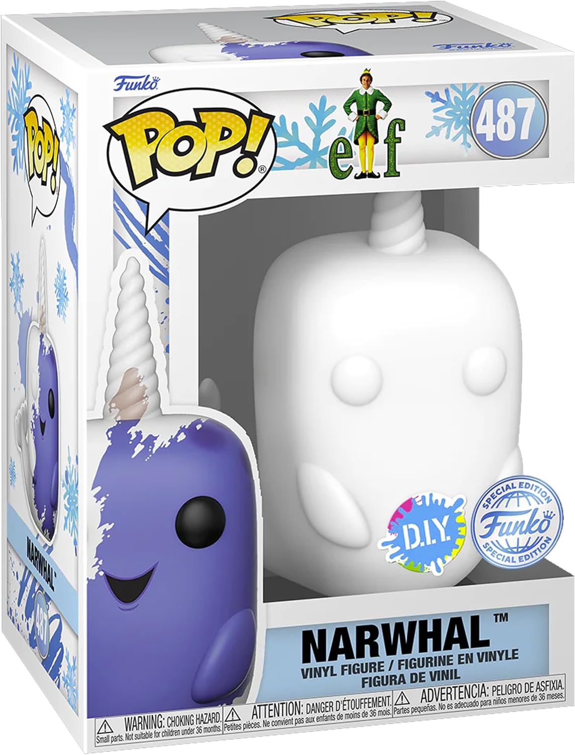 Funko Pop! Disney: Elf - Narwhal (DIY) (White) - Special Edition