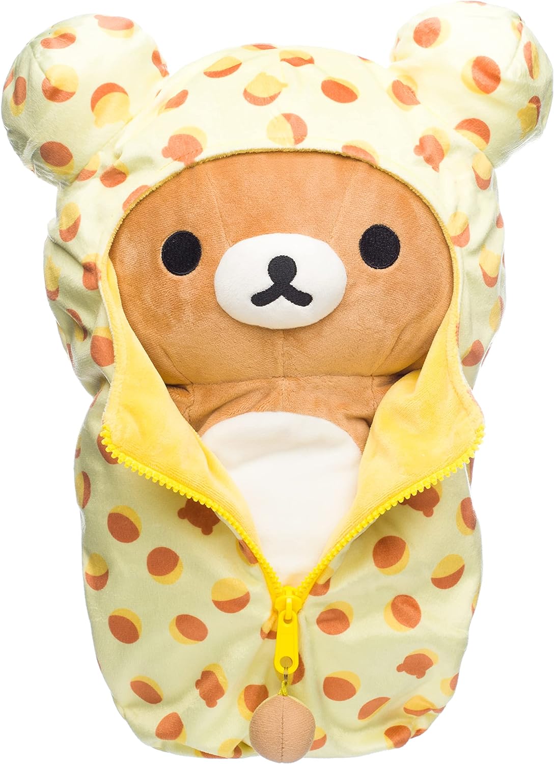 Rilakkuma - Peluche "Sac de couchage à motifs" Medium 38cm