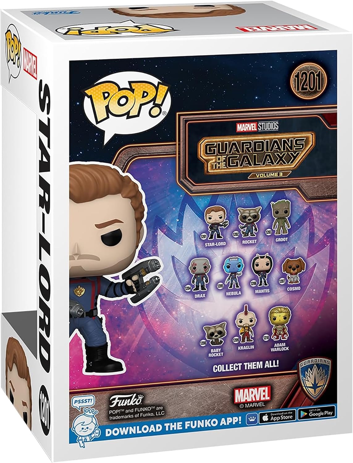 Funko Pop! Marvel: Guardians of the Galaxy Volume 3 - Star-Lord (Glow in the Dark) - Funko Special Edition