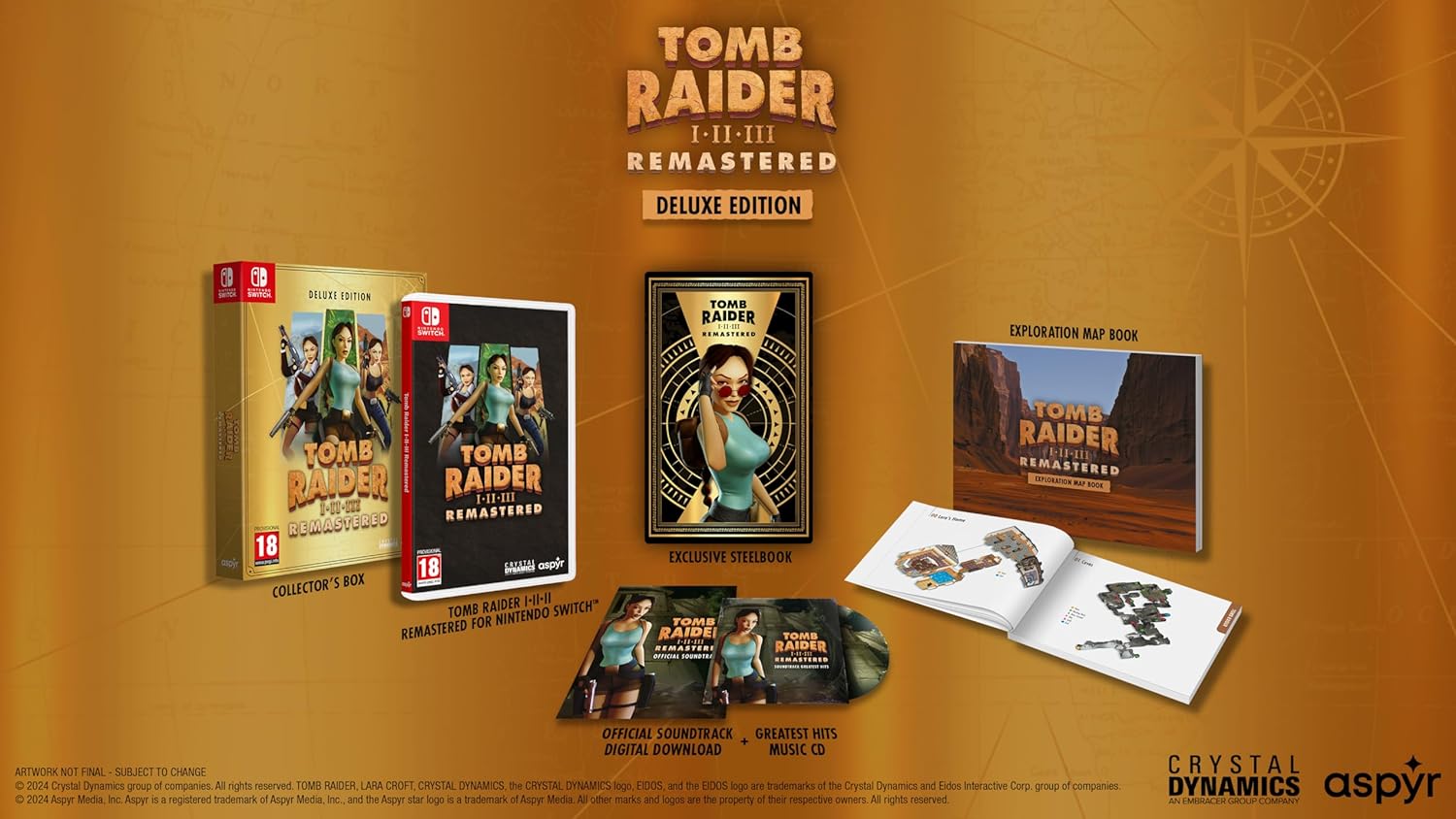 Tomb Raider I-III Remastered starring Lara Croft - Deluxe Edition