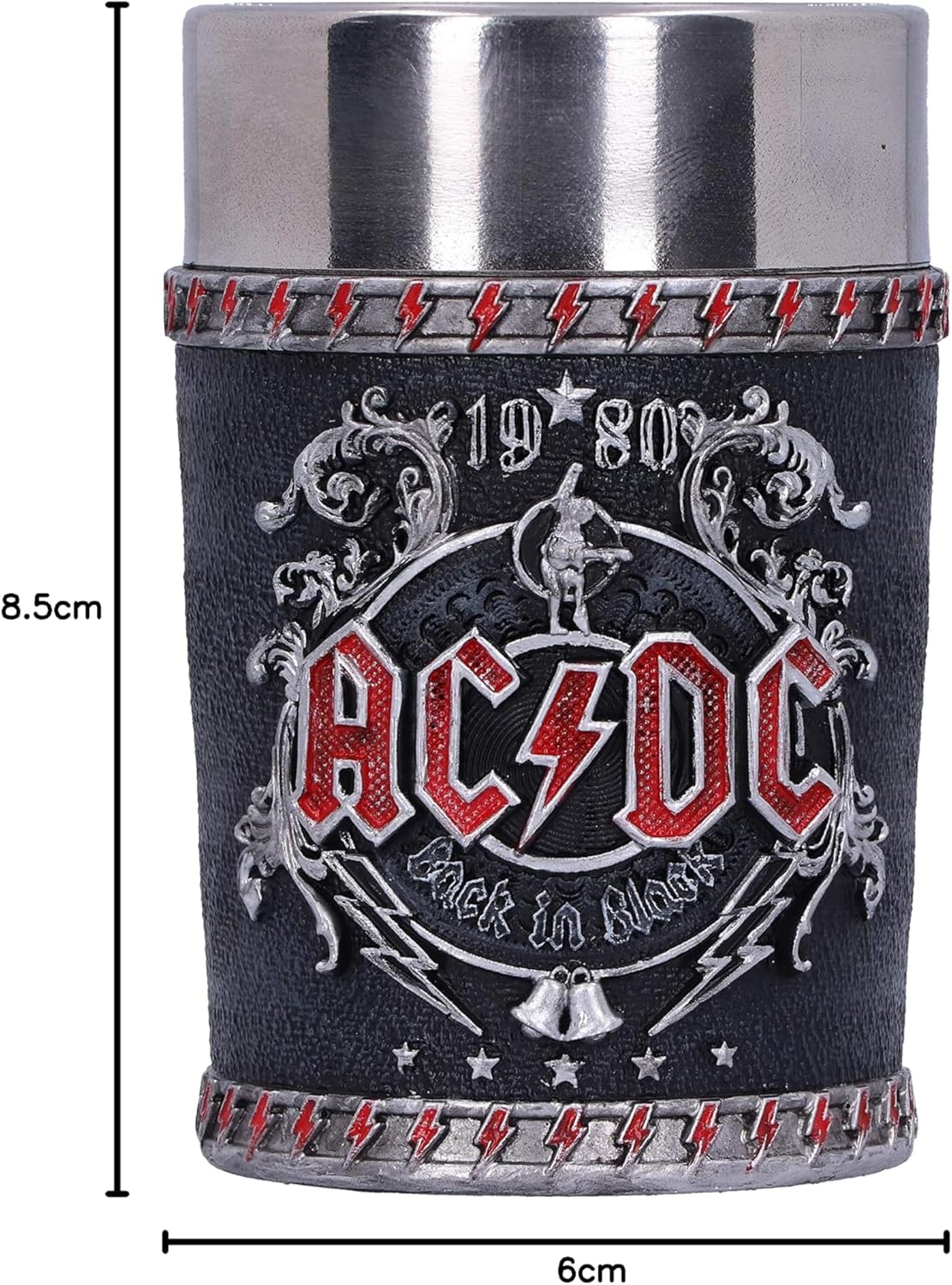 AC/DC - Verre à Shot Back in Black 8.5cm