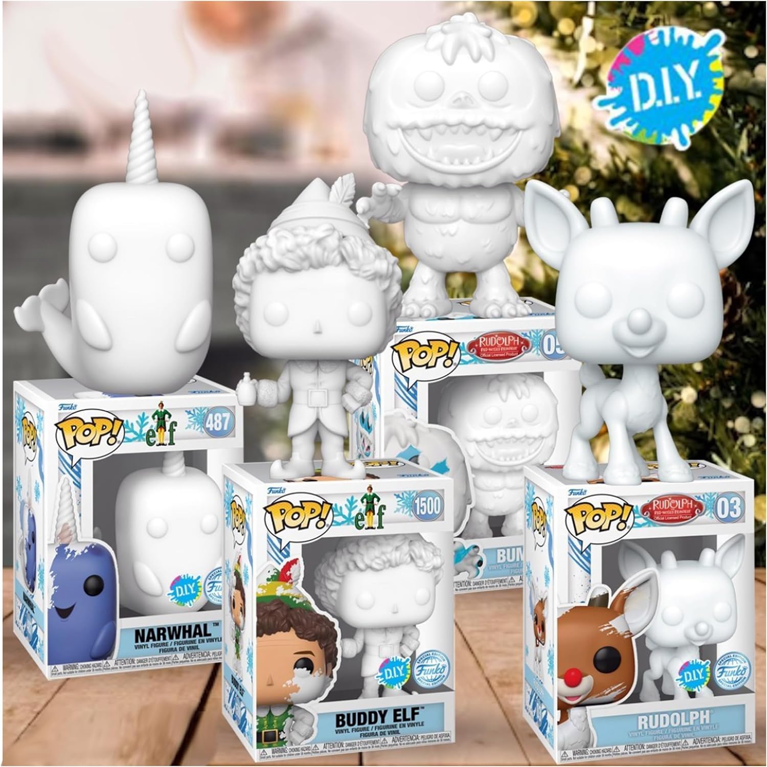 Funko Pop! Rudolph The Red-Nosed Reindeer: Rudolph (DIY) (White) - Special Edition