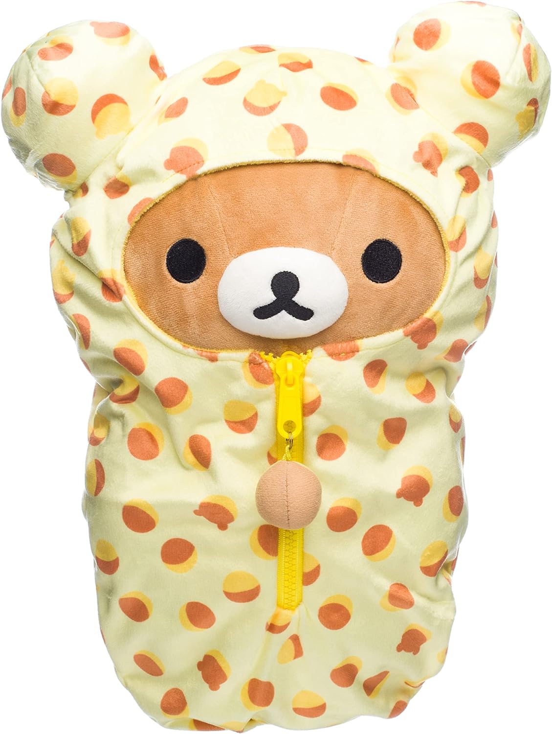 Rilakkuma - Peluche "Sac de couchage à motifs" Medium 38cm