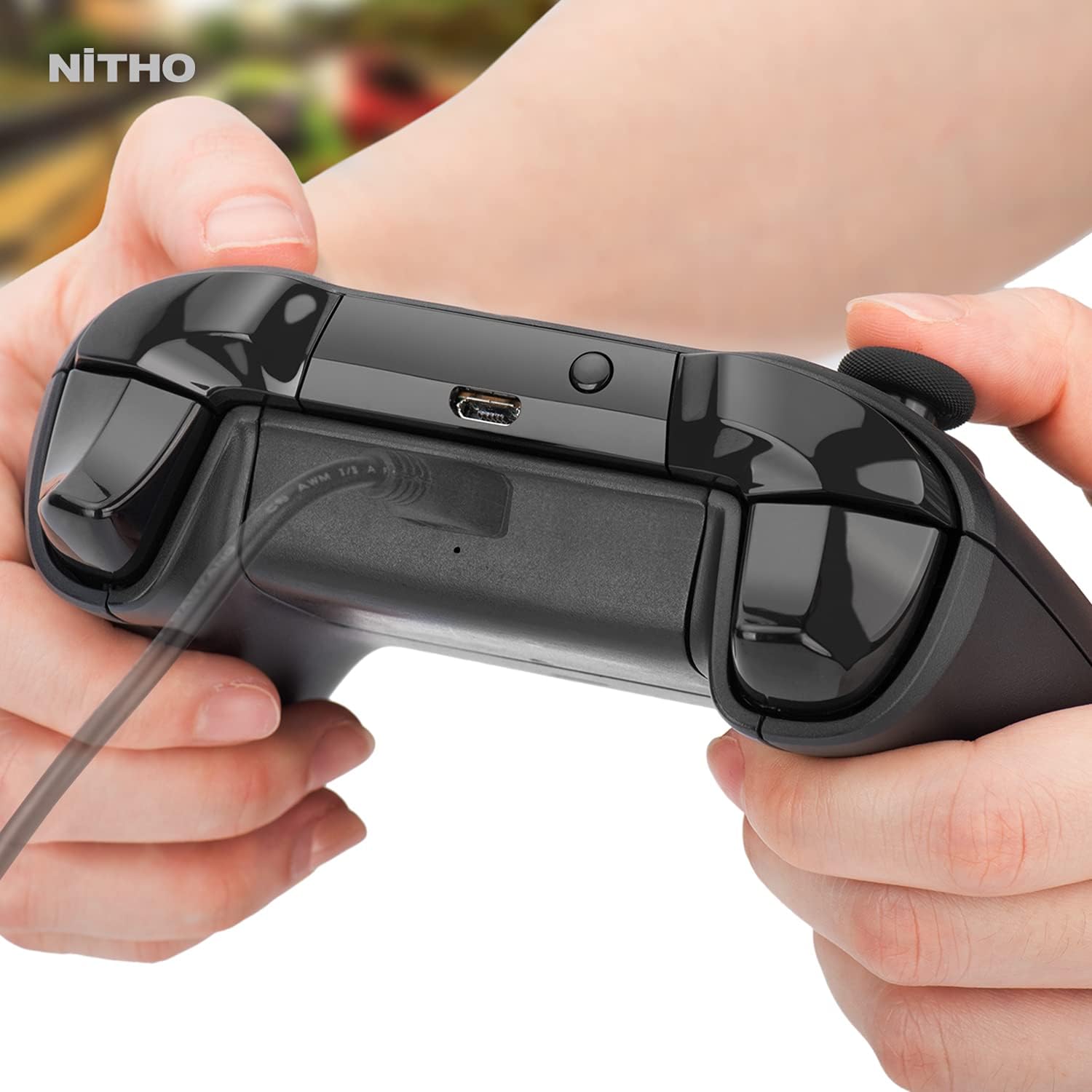 Nitho - Chargeur double noir pour manettes Xbox One