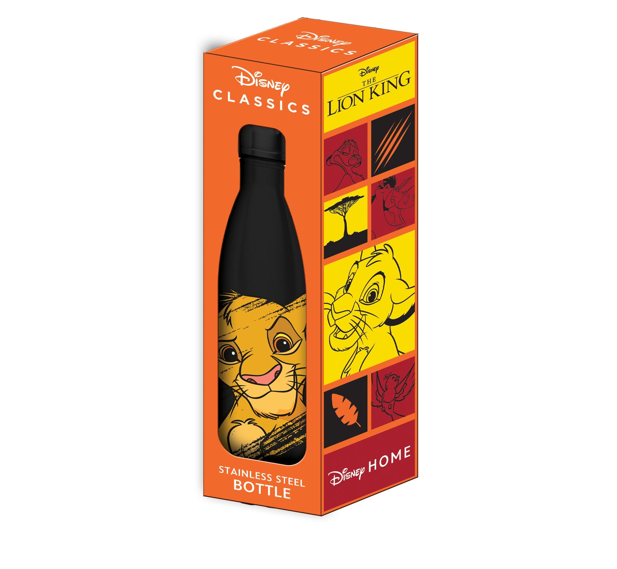 Disney - Bouteille d'eau en acier inoxydable Simba - 500ml