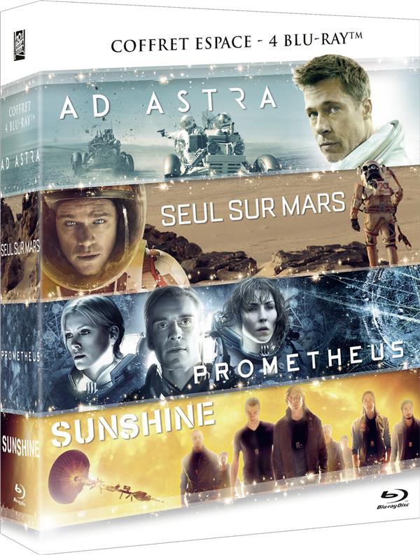 Ad Astra + Seul sur Mars + Prometheus + Sunshine - Coffret 4 films [Blu-ray]