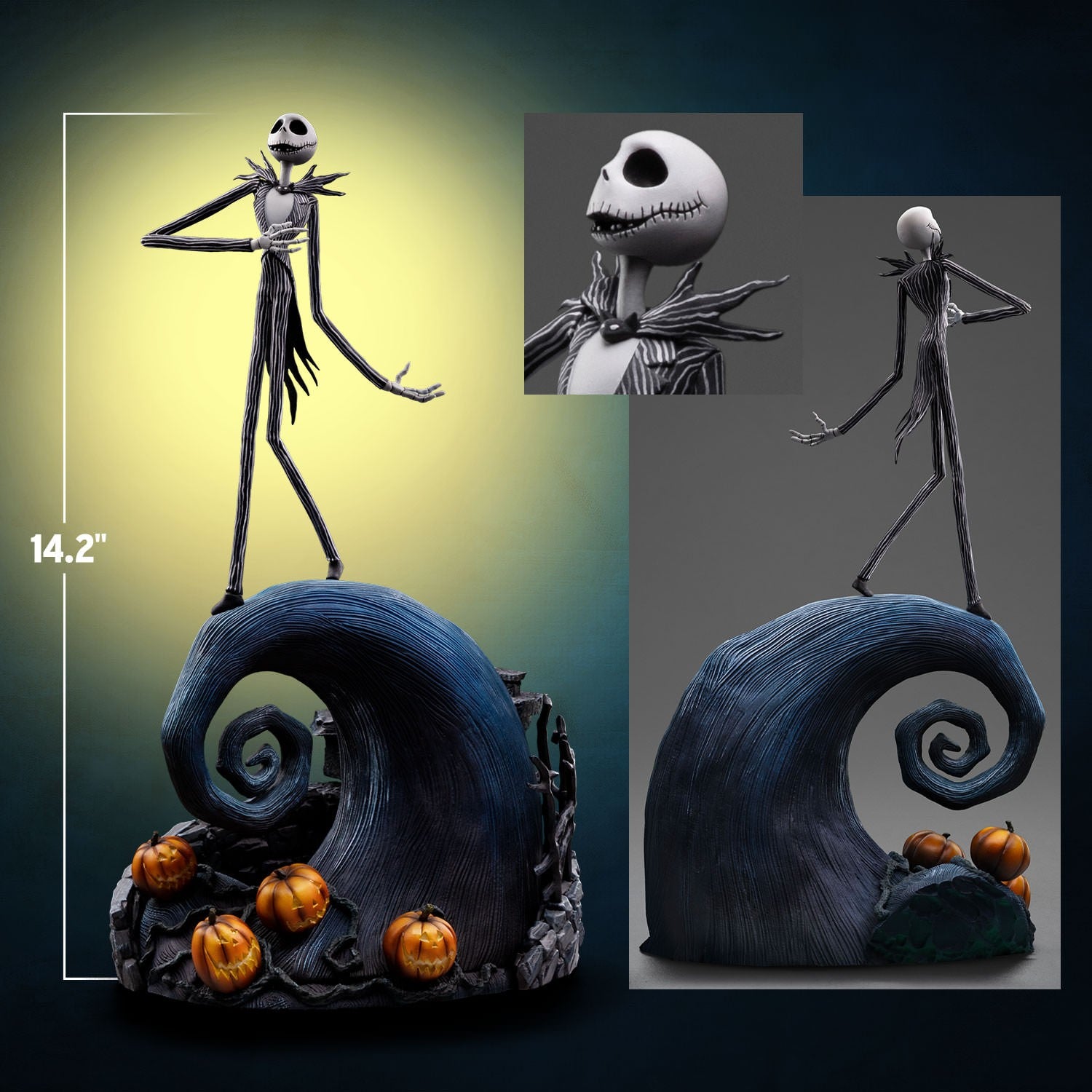 Iron Studios - Art Scale 1/10 - Disney - L'Étrange Noël de monsieur Jack - Jack Skellington Statue 36cm