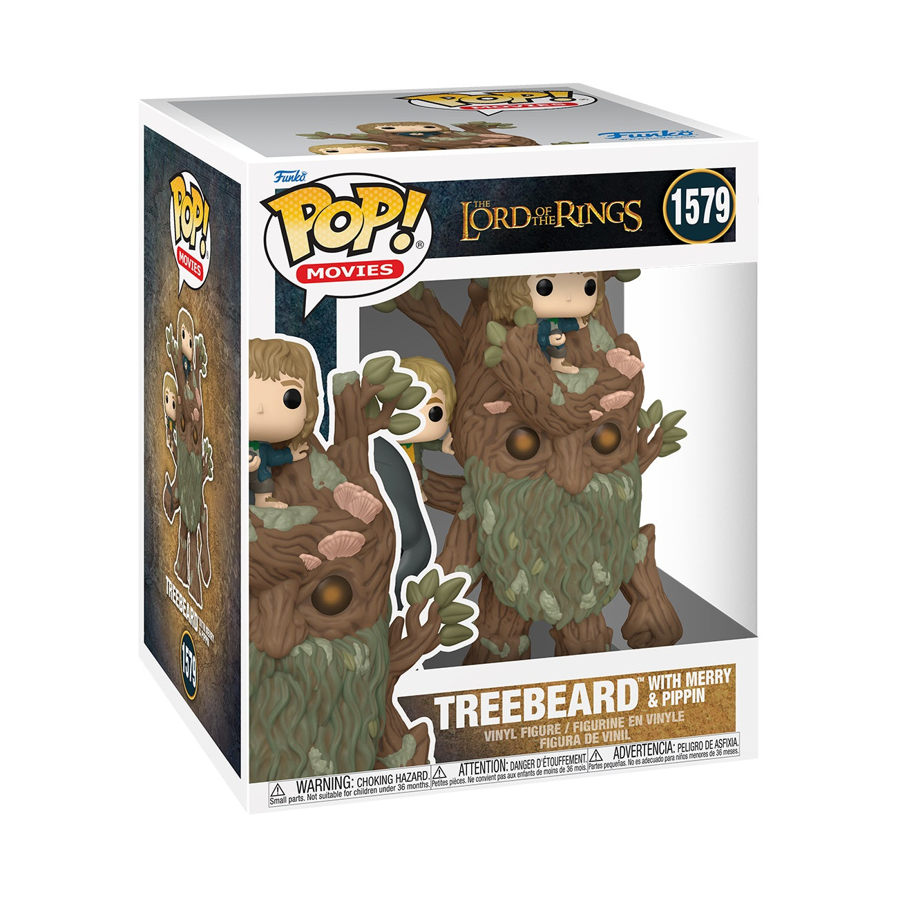 Funko Pop! Super: The Lord of the Rings - Treebeard with Merry and Pippin 6" Super Sized Pop!