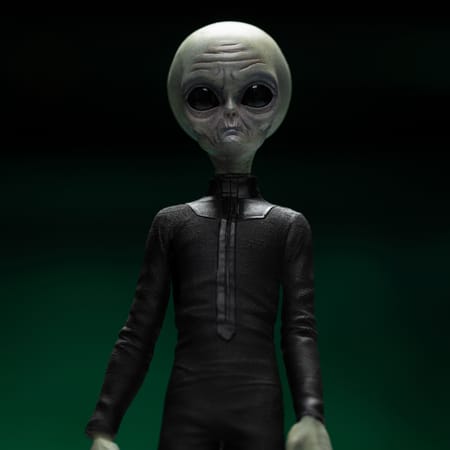 Iron Studios - Art Scale 1/10 - I Want to Believe - Alien Gris Statue 21cm