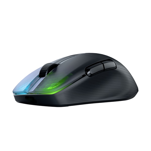 Roccat - Souris de jeu sans-fil optique RGB hyperlégère, ergonomique et ultraperformante Kone Pro Air Noire