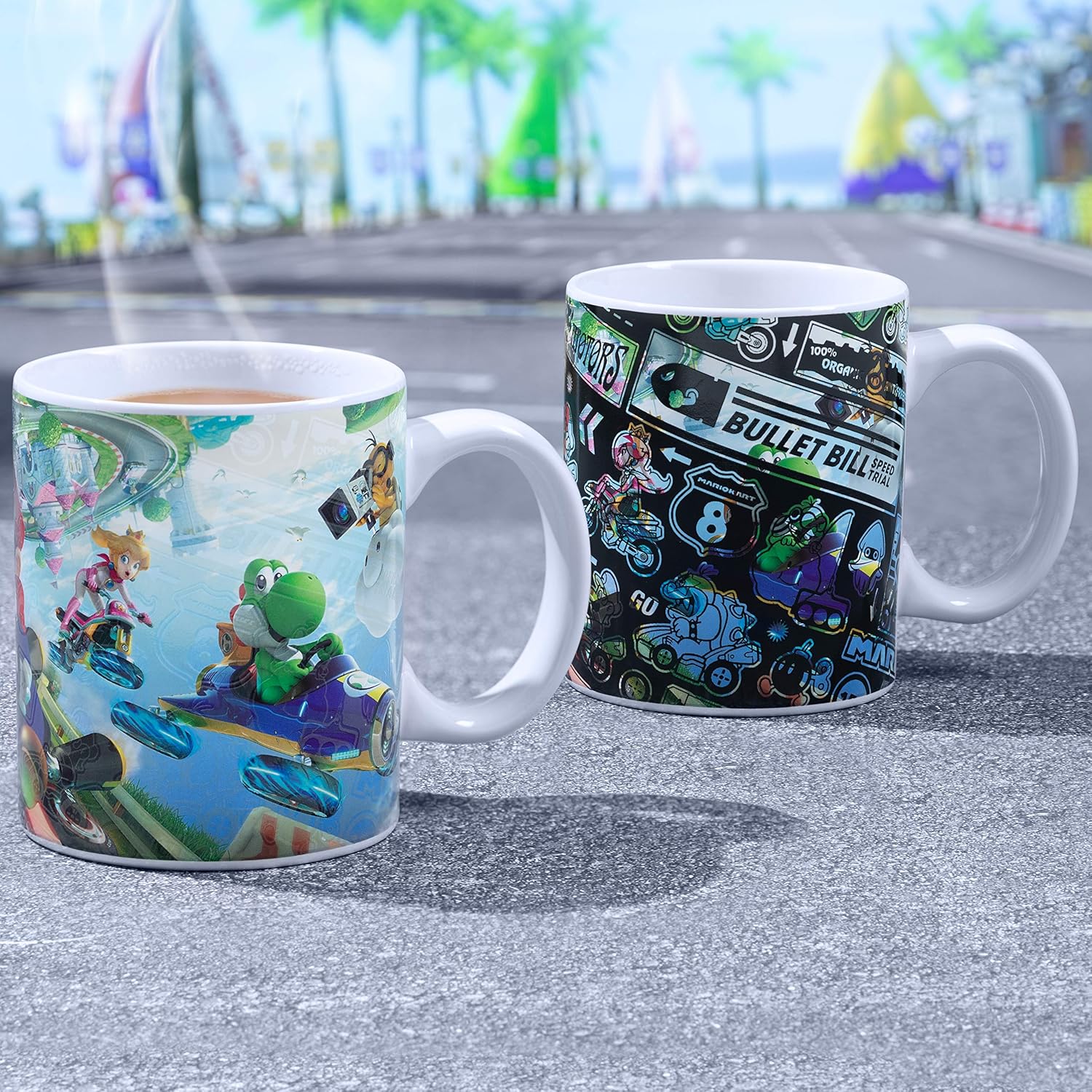 Nintendo - Mug thermoréactif Mario Kart