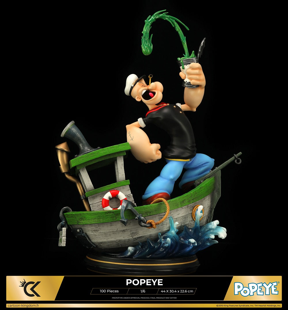 Cartoon Kingdom - 1:6 Statues - Popeye "Spinash Version" Statue 44cm